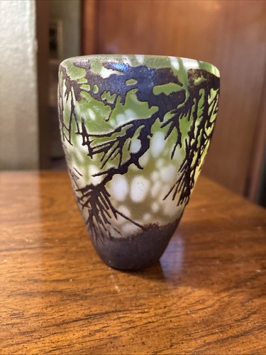 Vetro vaso pino tecnica - vetro,