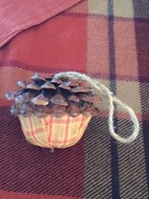 Pigna e ghianda a quadri in