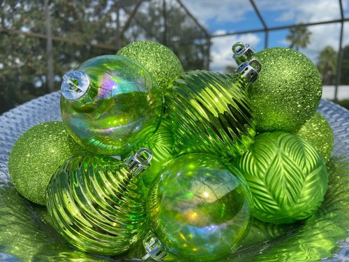 Addobbi natalizi verde lime